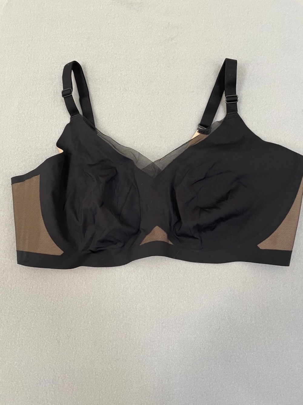 HONEYLOVE CrossOver 3X Wireless Mesh-Panel Bra Convertible Straps Smoothing